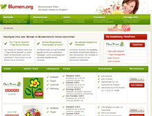 Tablet Screenshot of blumen.org