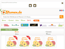 Tablet Screenshot of blumen.de